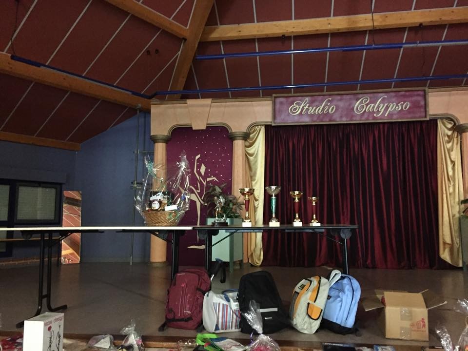 Installation des lots pour les heureux gagnants