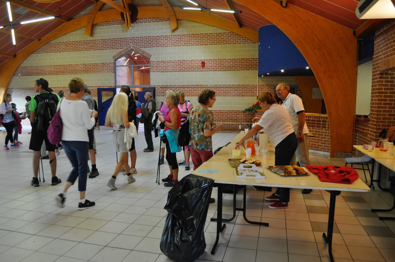 Au retour : soupe, jus de fruits, café...
